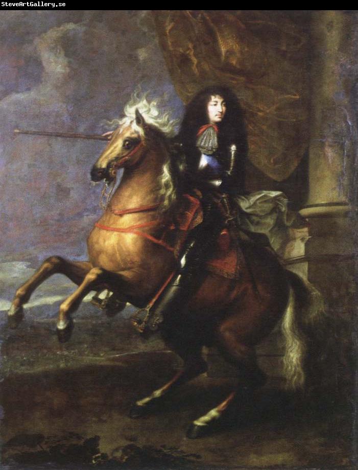 Charles Lebrun equestrian portrait of louis xlv